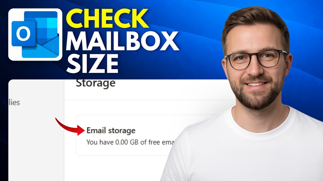 How to check Outlook mailbox size and limit (Step By Step 2026)
