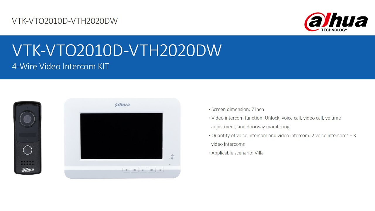 Dahua Analog Intercom Live