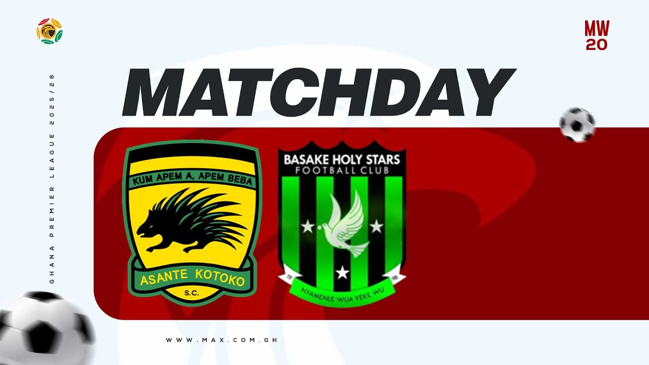 Live Now | Asante Kotoko vs. Basake Holy Stars | #GPLMW20