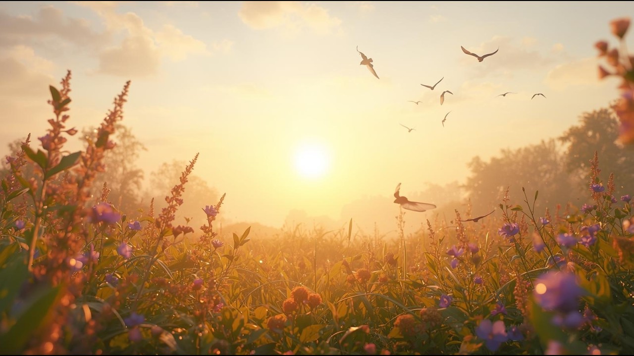 1 Hour Morning Ambience: Birds Chirping & Sunrise Sounds for Positive Energy