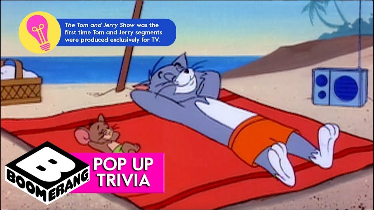 The Tom and Jerry Show | Beach Bully | Pop Up Trivia | Boomerang Official