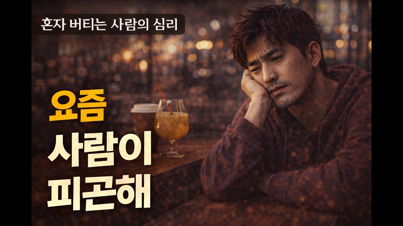 왜 나는 점점 사람을 피하게 될까