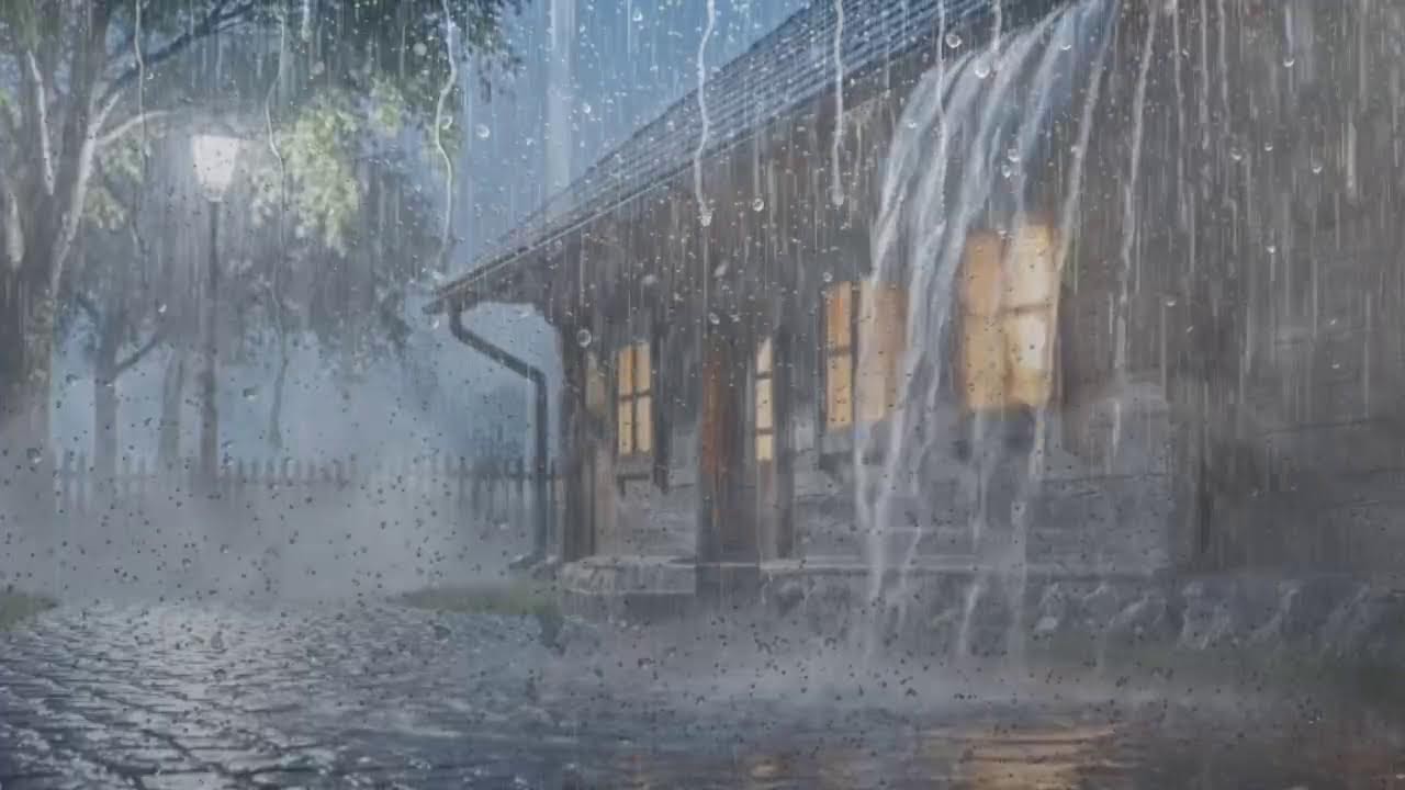 Rain Sounds for Sleep (No Ads) – Heavy Rain Ambience