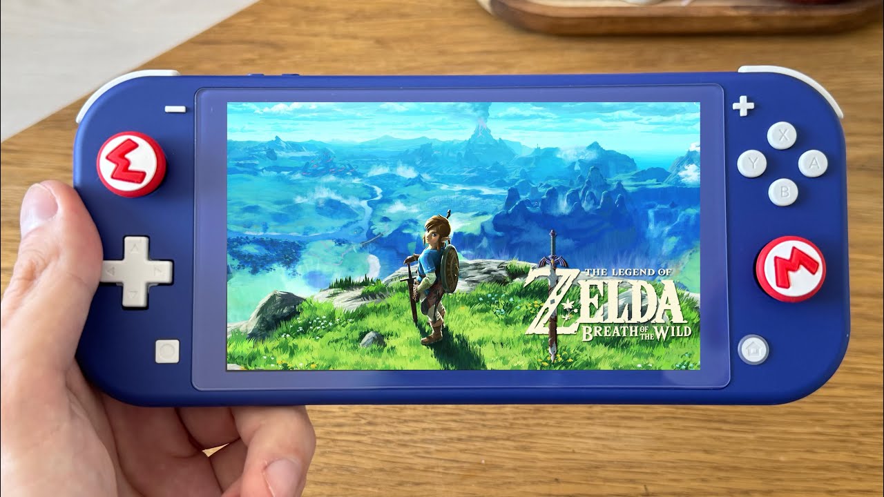 The Legend Of Zelda Breath of the Wild Nintendo Switch Lite Gameplay