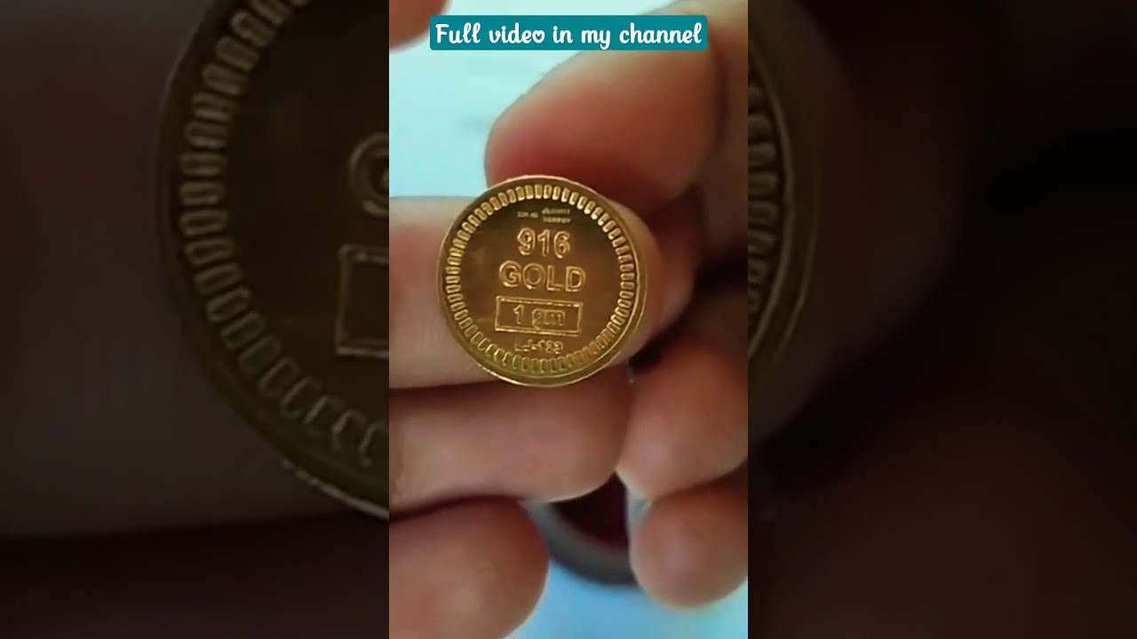1 Gram 22K Gold Coin Price Details Lalithaa Jewellery Ramnad #thashkuttychannel
