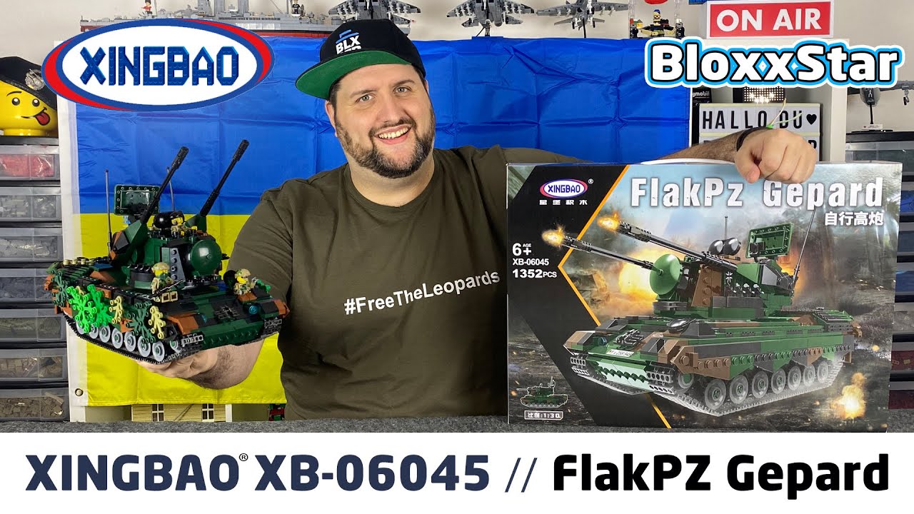 XINGBAO® XB-064045 FlakPZ Gepard @Bundeswehr @BlueBrixx Group ▶️ UNBOXING, BUILD, REVIEW & FAKTEN