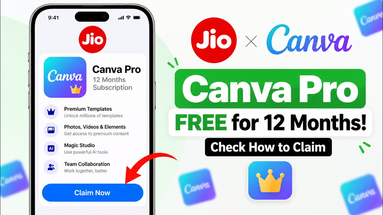 Jio Canva Pro FREE for 12 Months! Check How to Claim