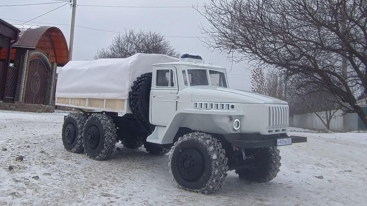 Выезд по снегу на Урал 4320 RC