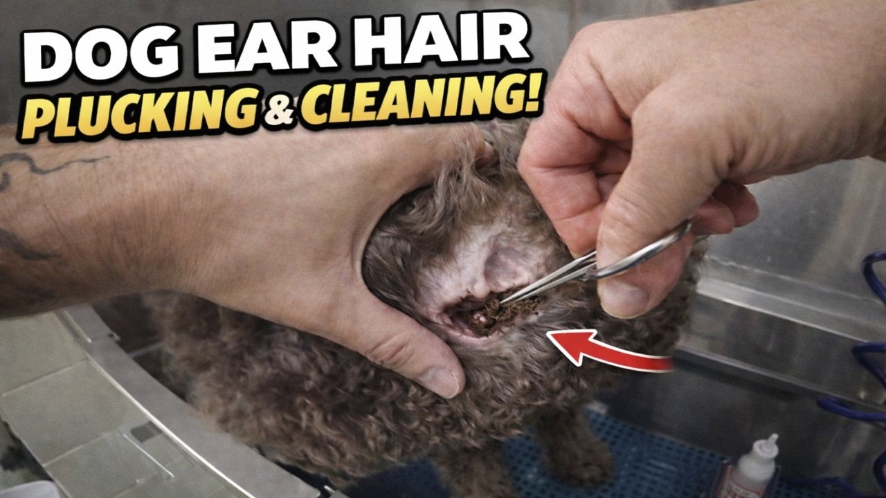 Удовлетворительная чистка ушей собаки (вид от первого лица) 🐩 | Удаление скрытой восковой пульпы ...