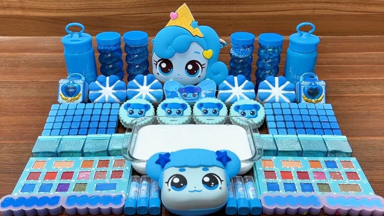 💙 SERIES BLUE PONY!✨ Mixing RANDOM Ingredients into GLOSSY Slime – What's the Secret?! #09