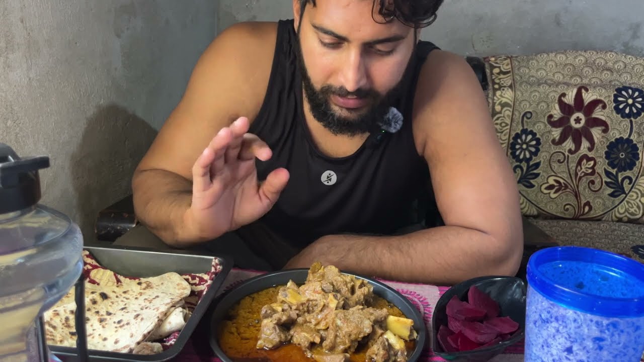 Muscle Building Desi Meal 🥩 | 500g Bhuna Gosht Recipe #sameerkfitvlogs
