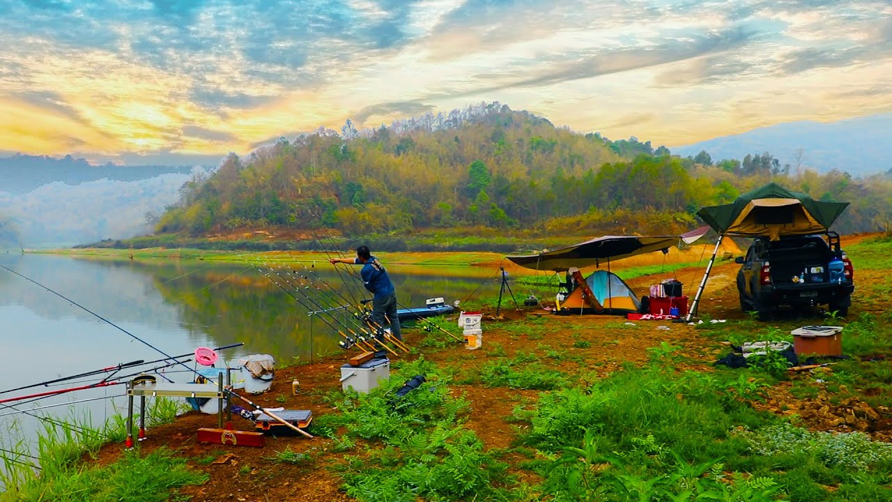 ตกปลาตั้งแค้มป์อ่างเก็บน้ำในตำนาน ที่ไม่มีผู้คนตกปลาเพราะเหตุนี้ PNU FISHING x Fishing Moshi