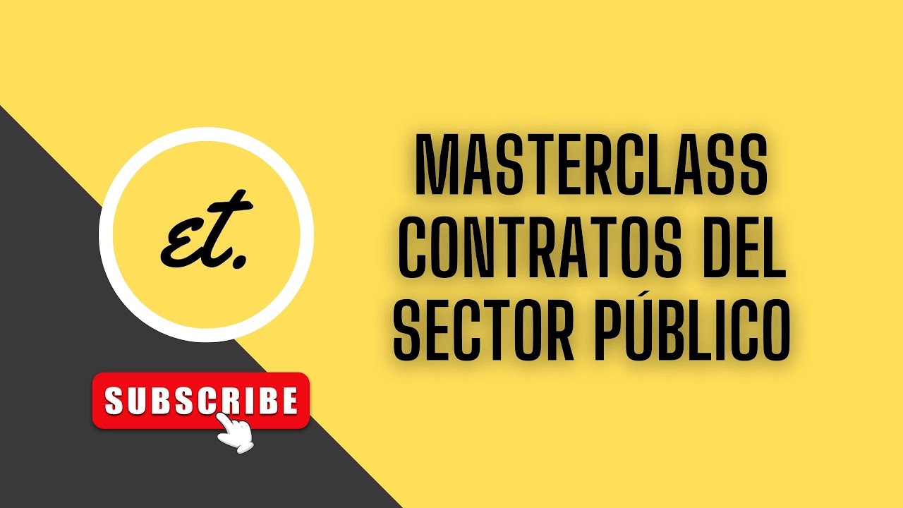 MASTERCLASS. Los CONTRATOS del SECTOR PÚBLICO |deadet #derechoadministrativo #oposiciones