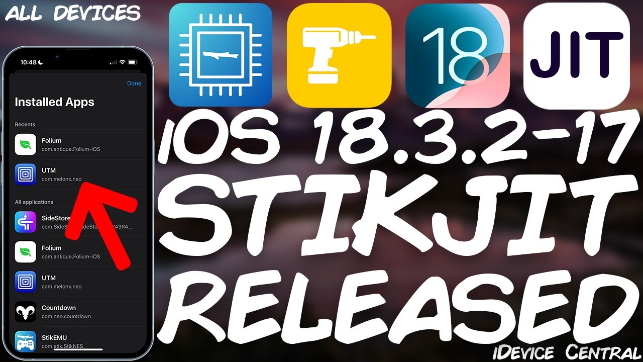 iOS 18.3.2 - iOS 17 ALL Devices: StikJIT No PC RELEASED! Run Apps Without Install / VMs / Emulation