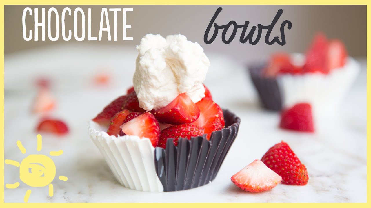EAT | How to Make Chocolate Bowls (Easy, Fancy Dessert!)