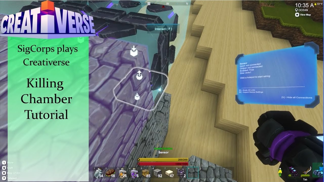 SigCorps Plays Creativerse: Killing Chamber Tutorial