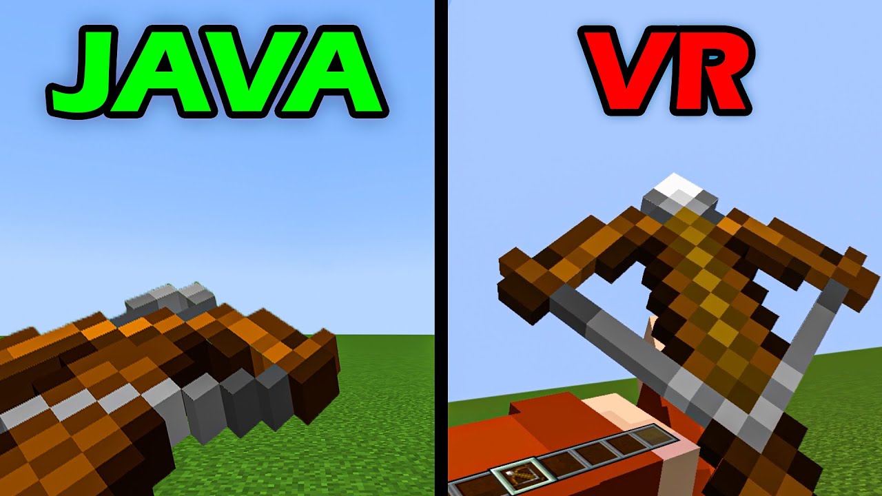 minecraft physics in java vs VR