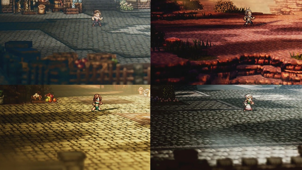 Octopath Traveler 0 playthrough Part 94 Battle-Tested Axe, Dagger, Fan and Sword