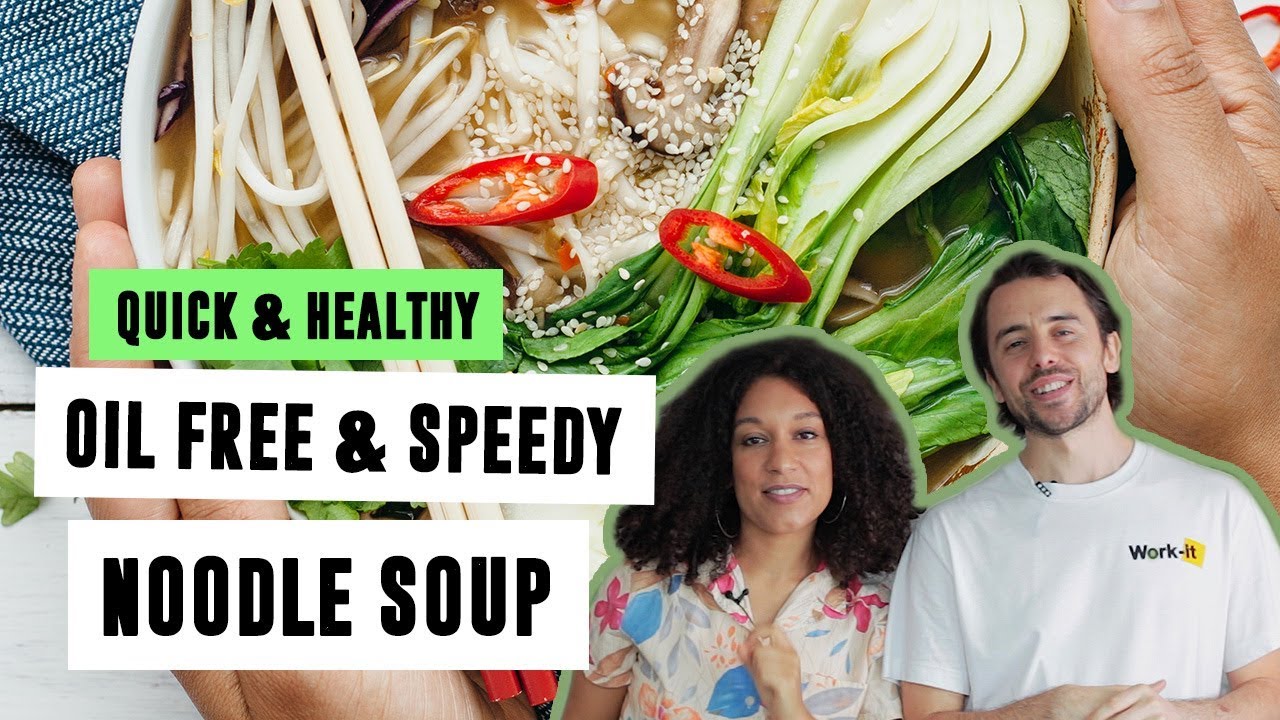 Speedy Noodle Soup #OilFree | Quick & Healthy  | SO VEGAN