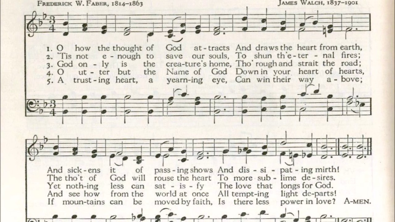 O How the Thought of God Attracts (Sawley)