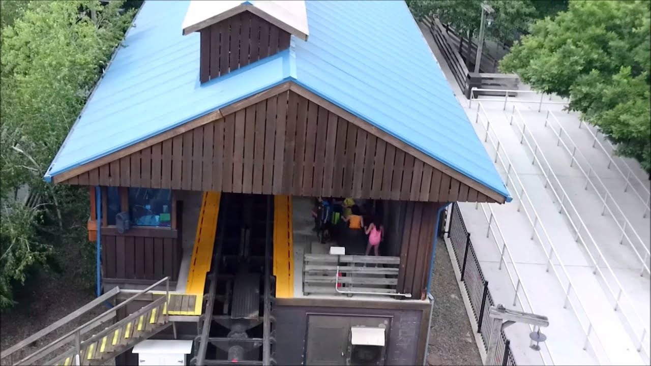 Hershey Park: Sidewinder on Ride Front Row POV / June 14, 2014