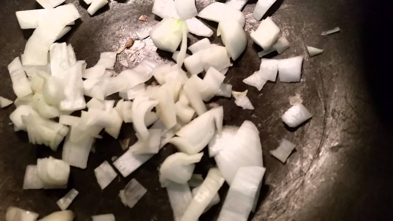 Dry Frying Onions