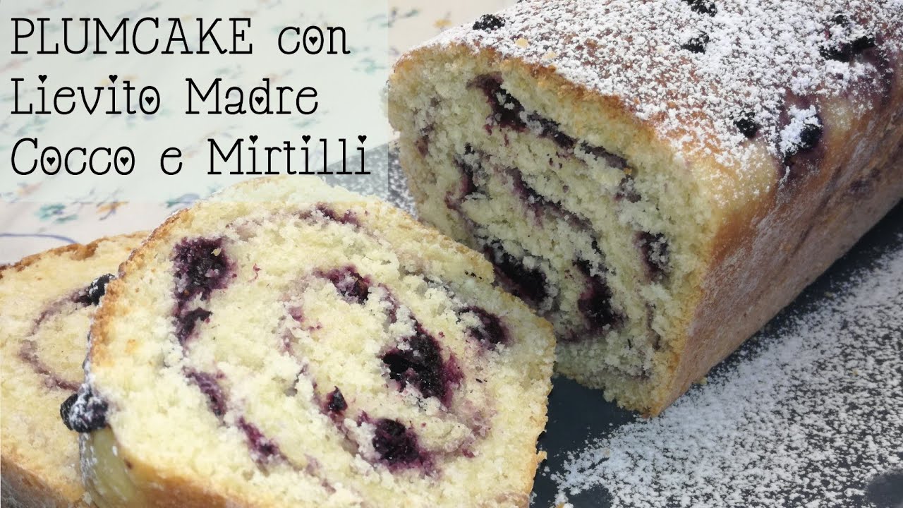 PLUMCAKE con LIEVITO MADRE al Cocco e Mirtilli