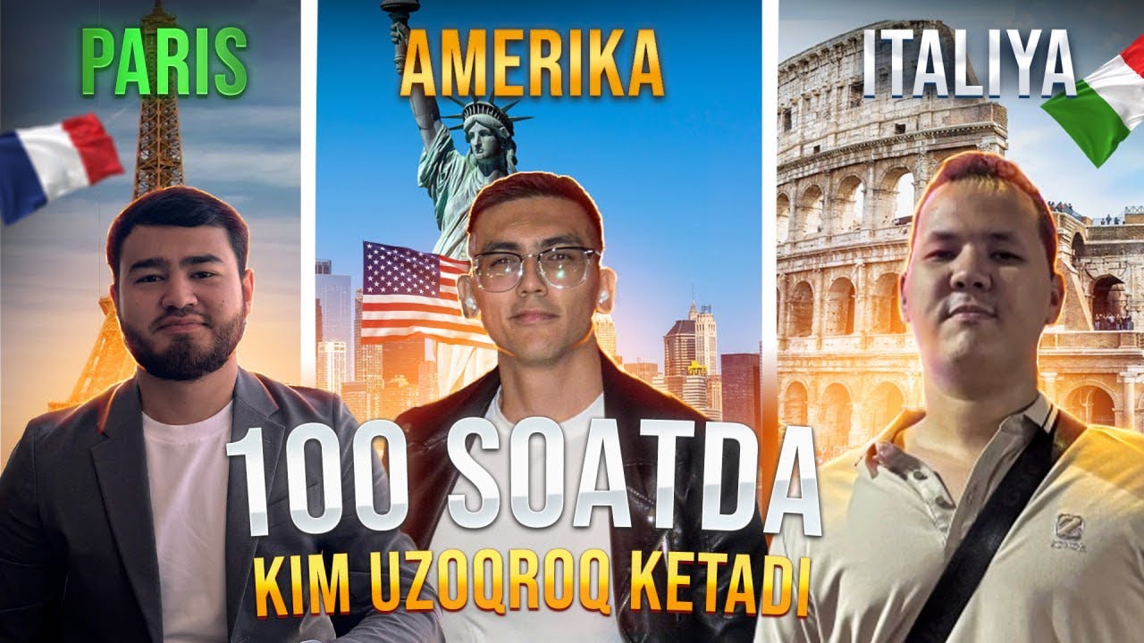 Toshkentdan 100 Soat Ichida Kim Qanchalik Uzoqga Ketsa 25.000.000 So'm Yutadi!
