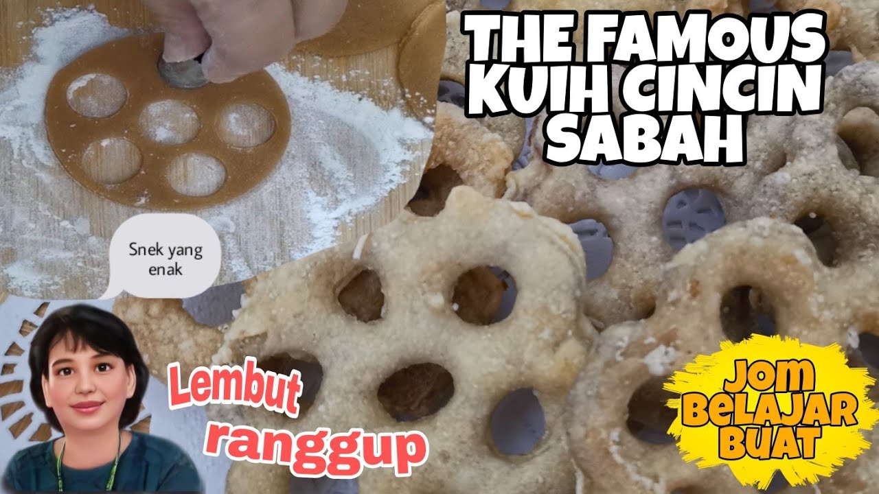 THE FAMOUS KUIH CINCIN, KUIH LEGEND PRODUCT OF SABAH, MALAYSIA || JOM BELAJAR MEMBUATNYA