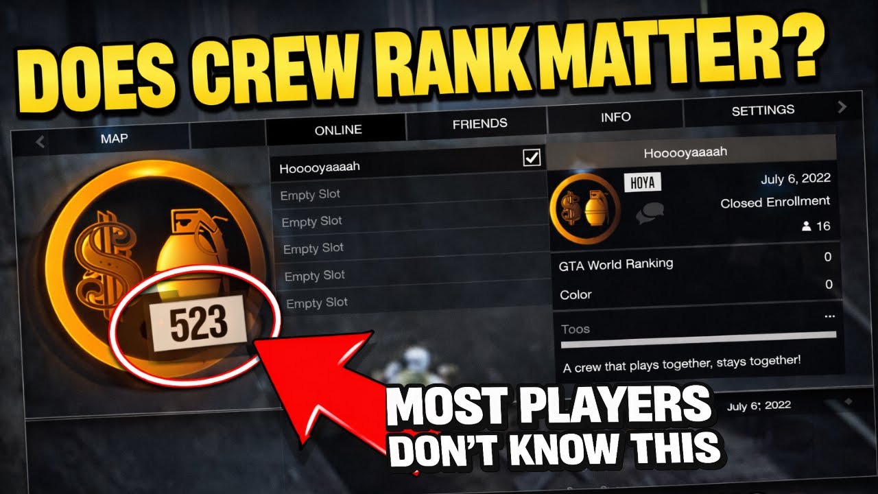 GTA Online - What is a Crew Rank?