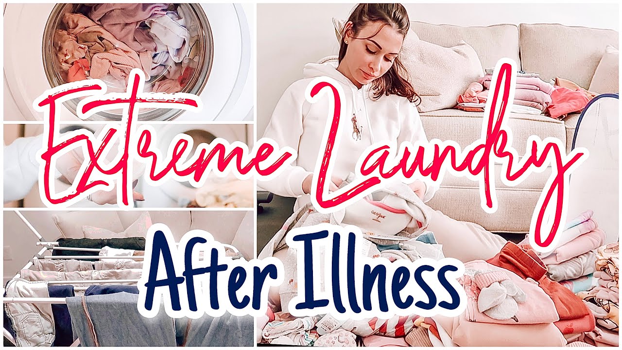 🦠EXTREME🦠LAUNDRY AFTER ILLNESS | Family of 5 COVID laundry | PART 2 | @Myranda Achvan