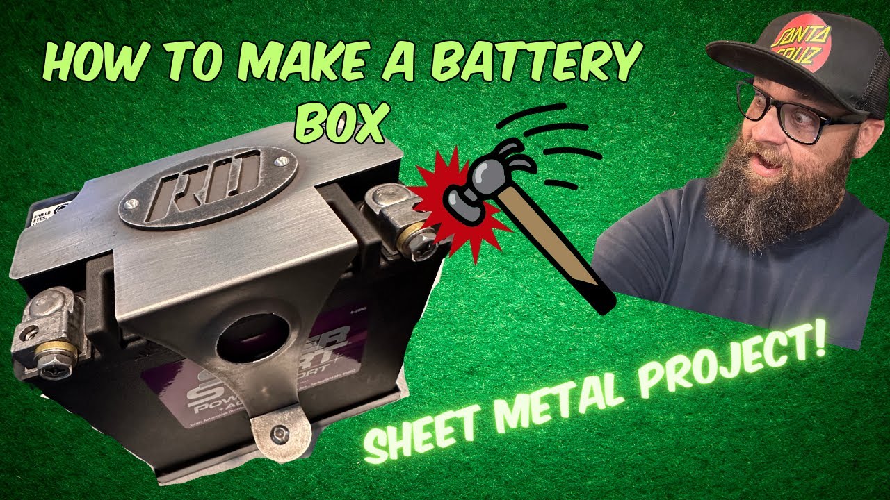 How to make a battery box! Sheet metal projects in the home shop