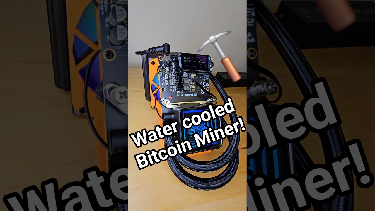 NerdQaxe++ Hydro 5TH/s Miner - Silent Beast for Serious Bitcoin Mining! #shorts #tech #bitcoinmining