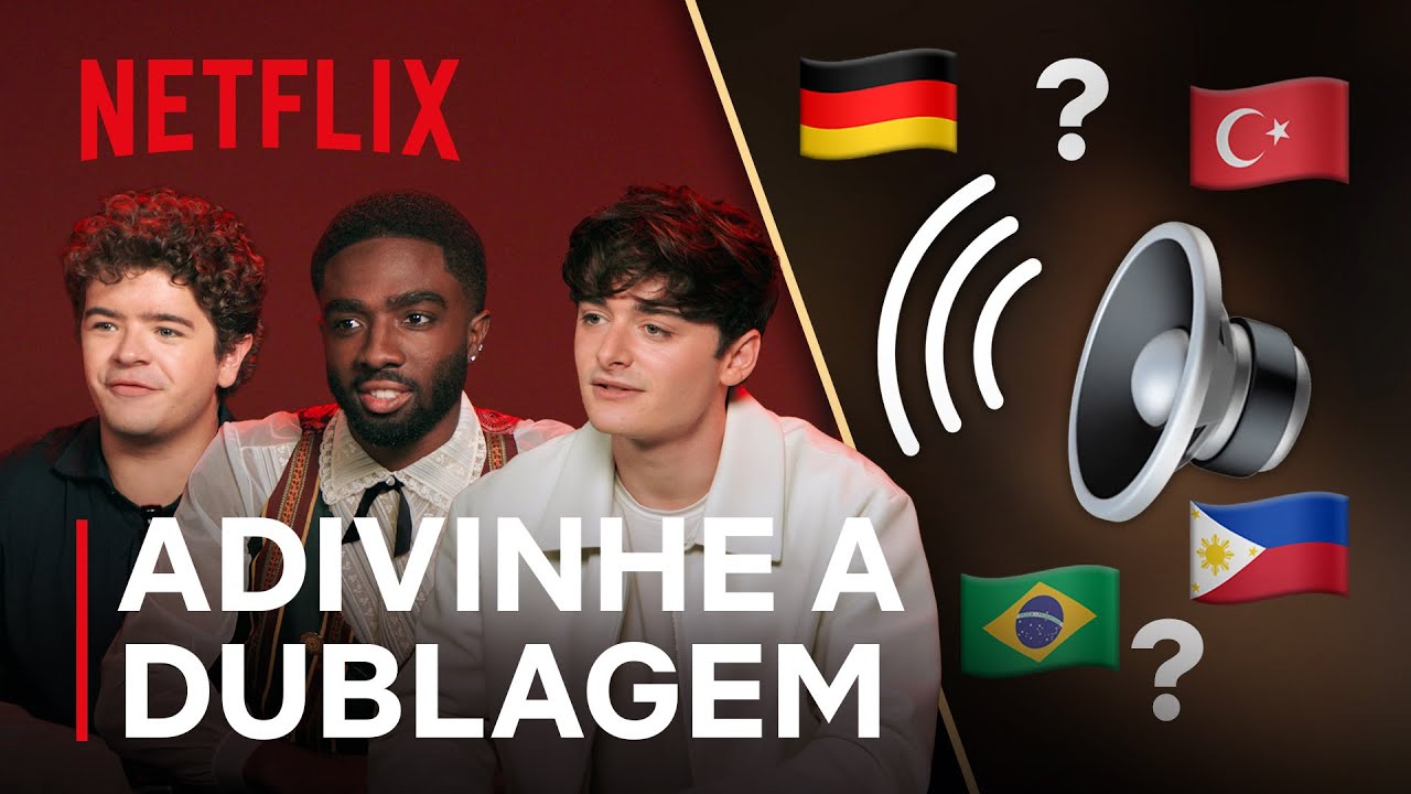 O elenco de Stranger Things 5 tenta adivinhar de onde s&atilde;o essas vozes | Netflix Brasil