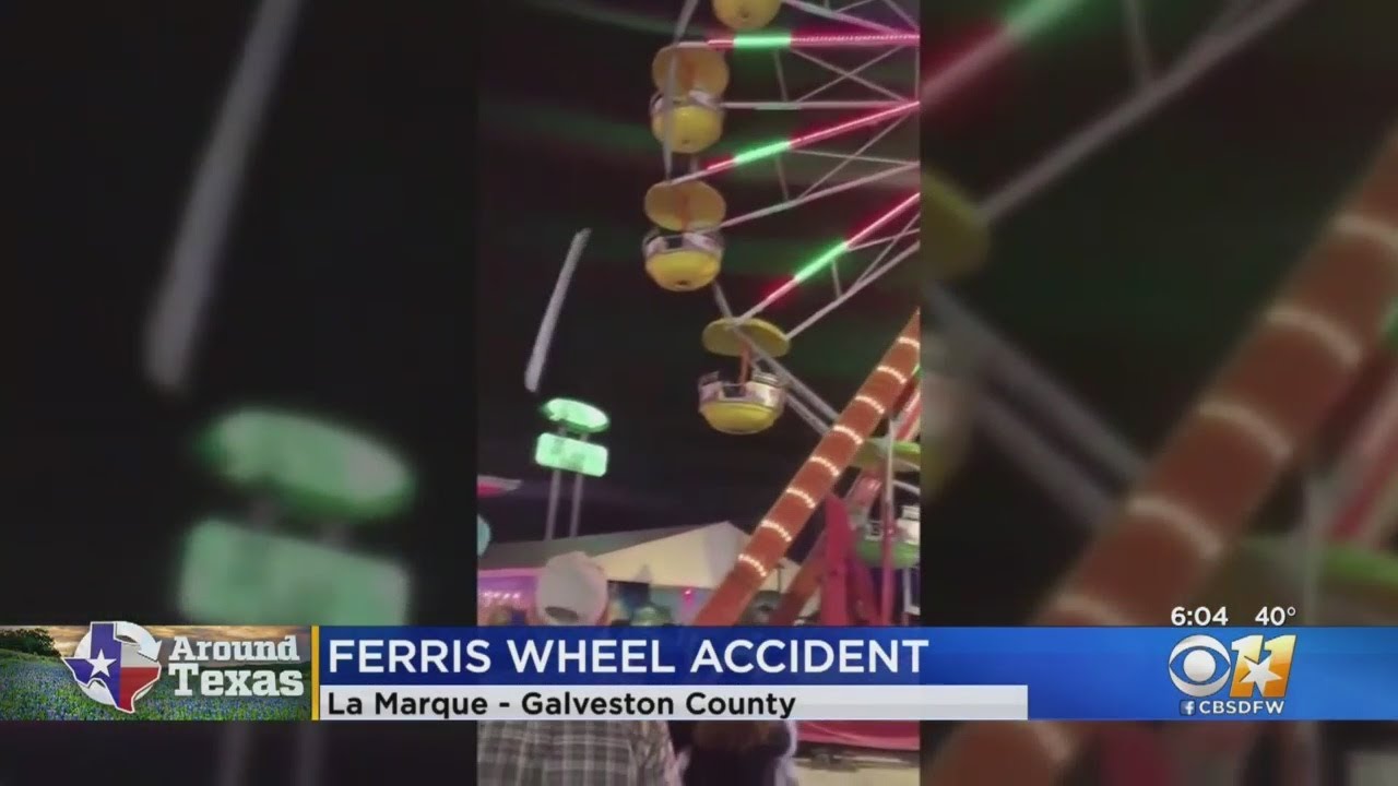Metal Beam Falls Off Ferris Wheel During Texas Festival