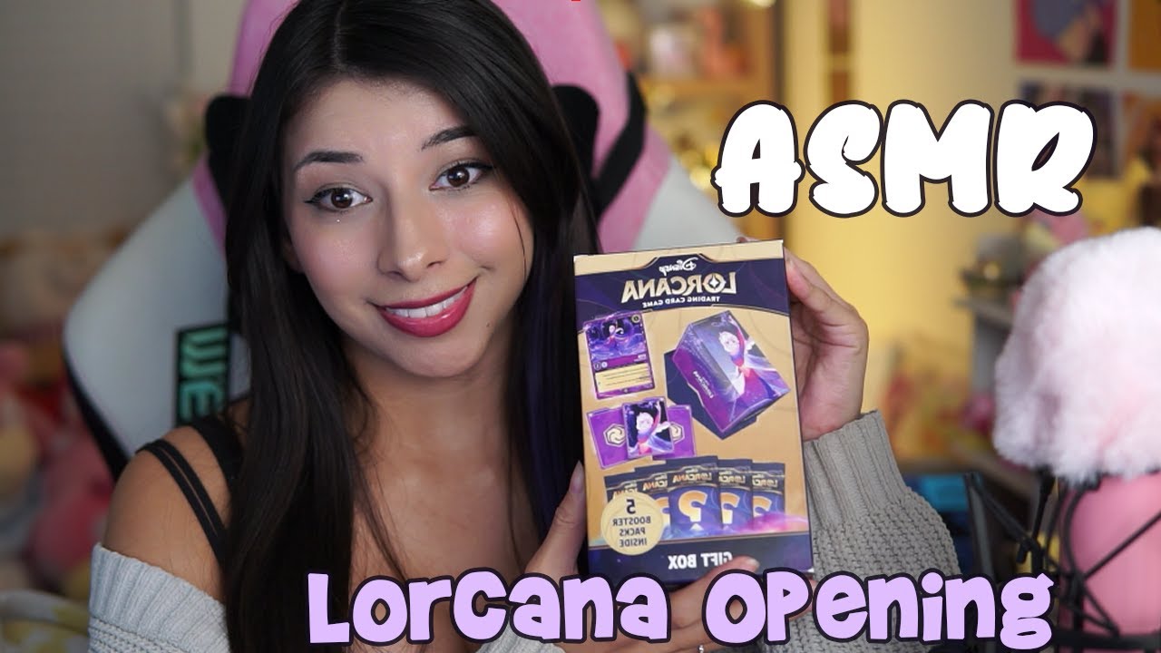 ASMR Holiday Lorcana Elsa Box Opening | Card Haul
