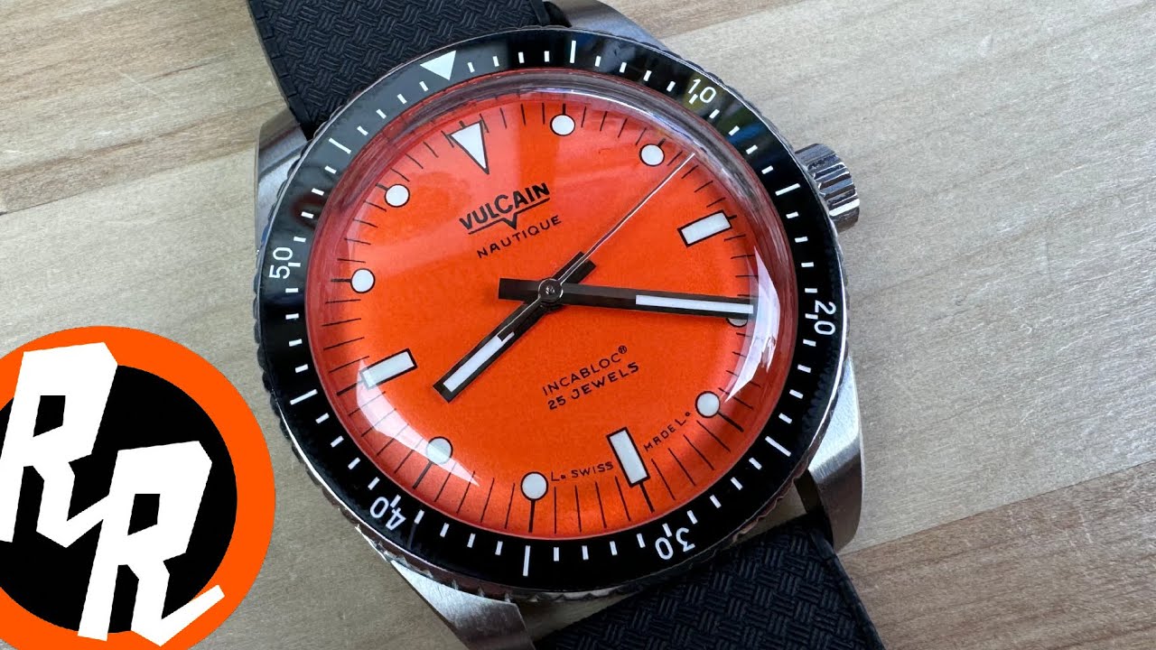 Vulcain Nautique Skindiver Orange 38mm