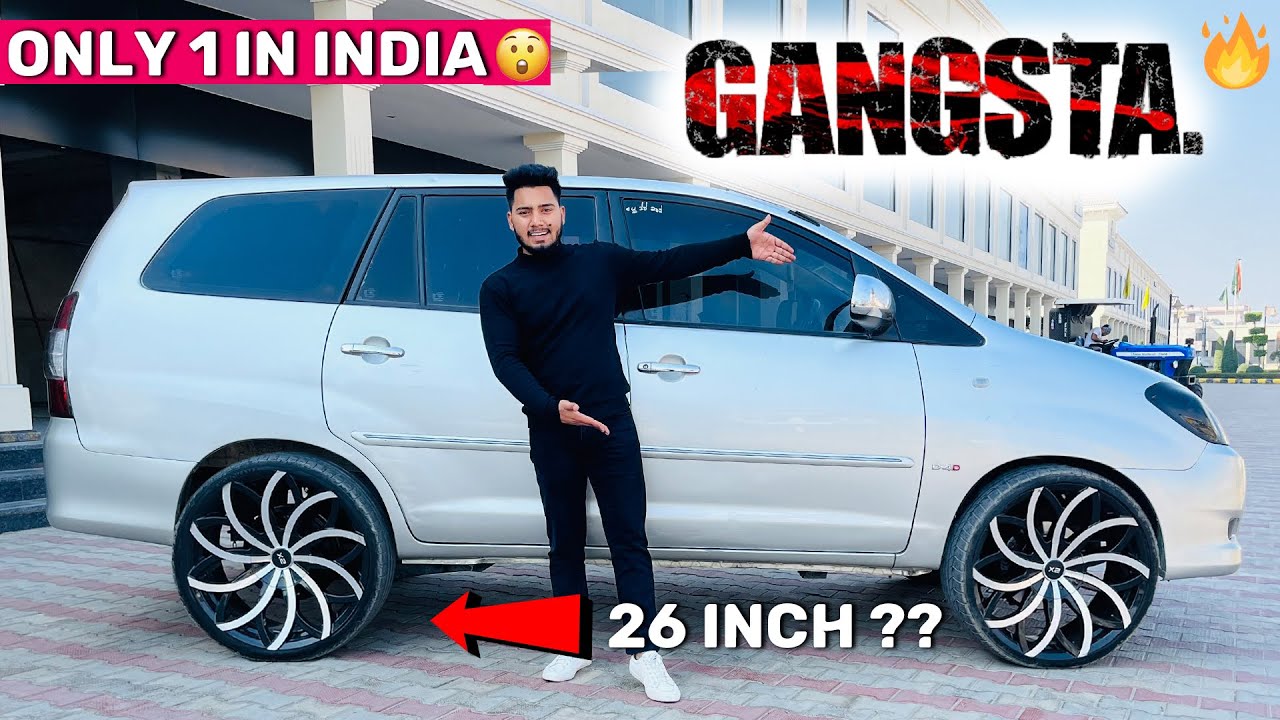 🔥😱 क्या Khatarnak बाना दी Old Toyota Innova 26 inch ?? Alloy Wheels Modified Old Innova