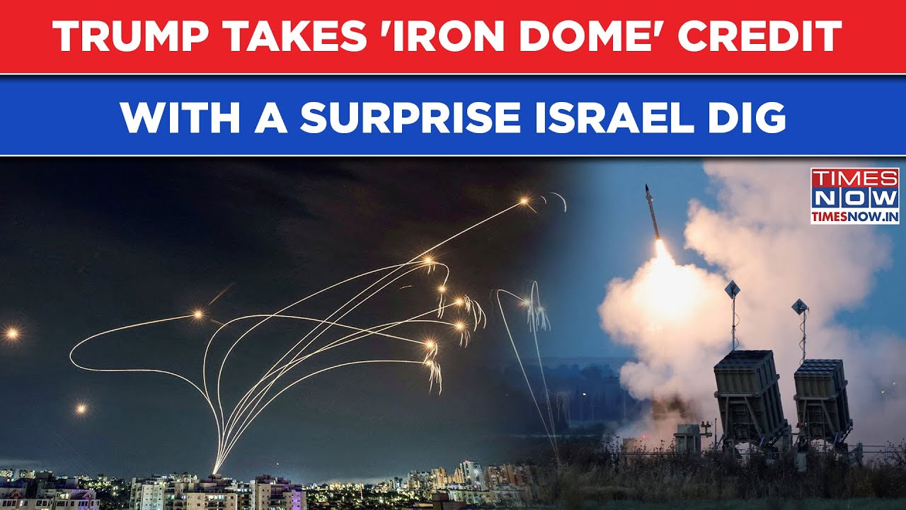 Watch Trump Take Credit For Israel's Iron Dome With An Unexpected Dig At Netanyahu| A Stop Message?