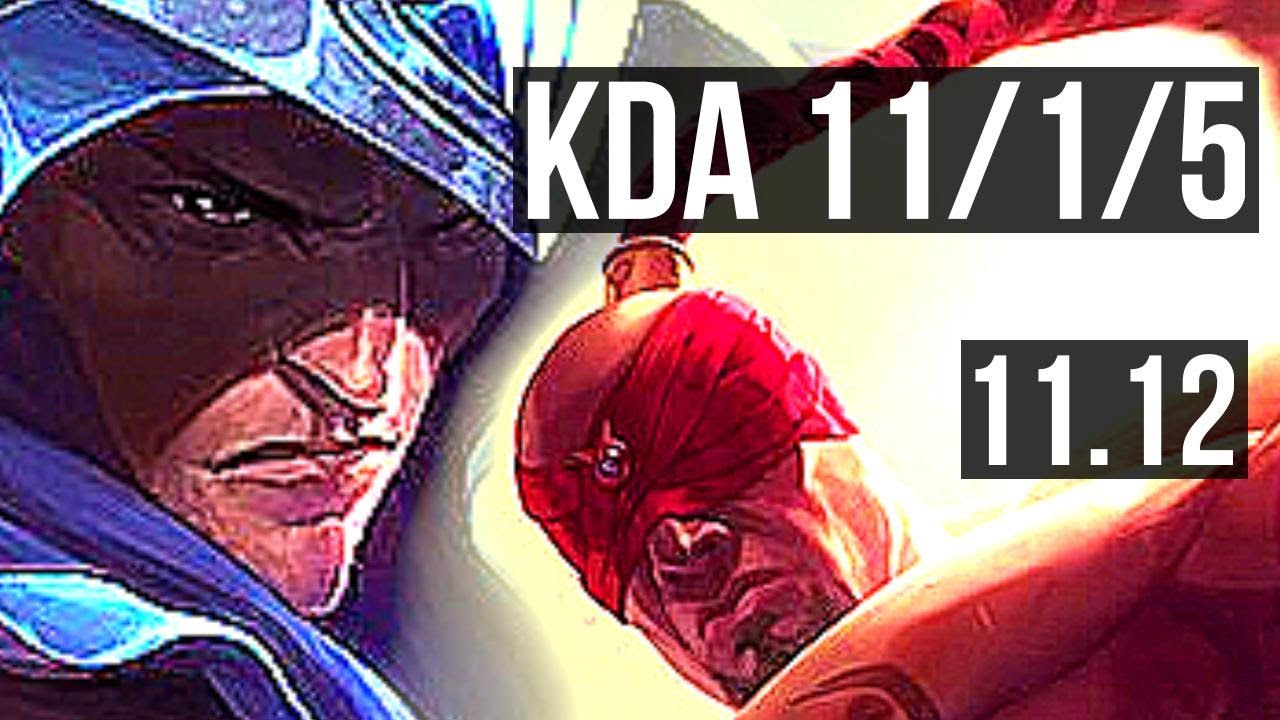 TALON vs LEE SIN (MID) | 11/1/5, 1.6M mastery, 1000+ games, Rank 8 Talon | KR Challenger | v11.12