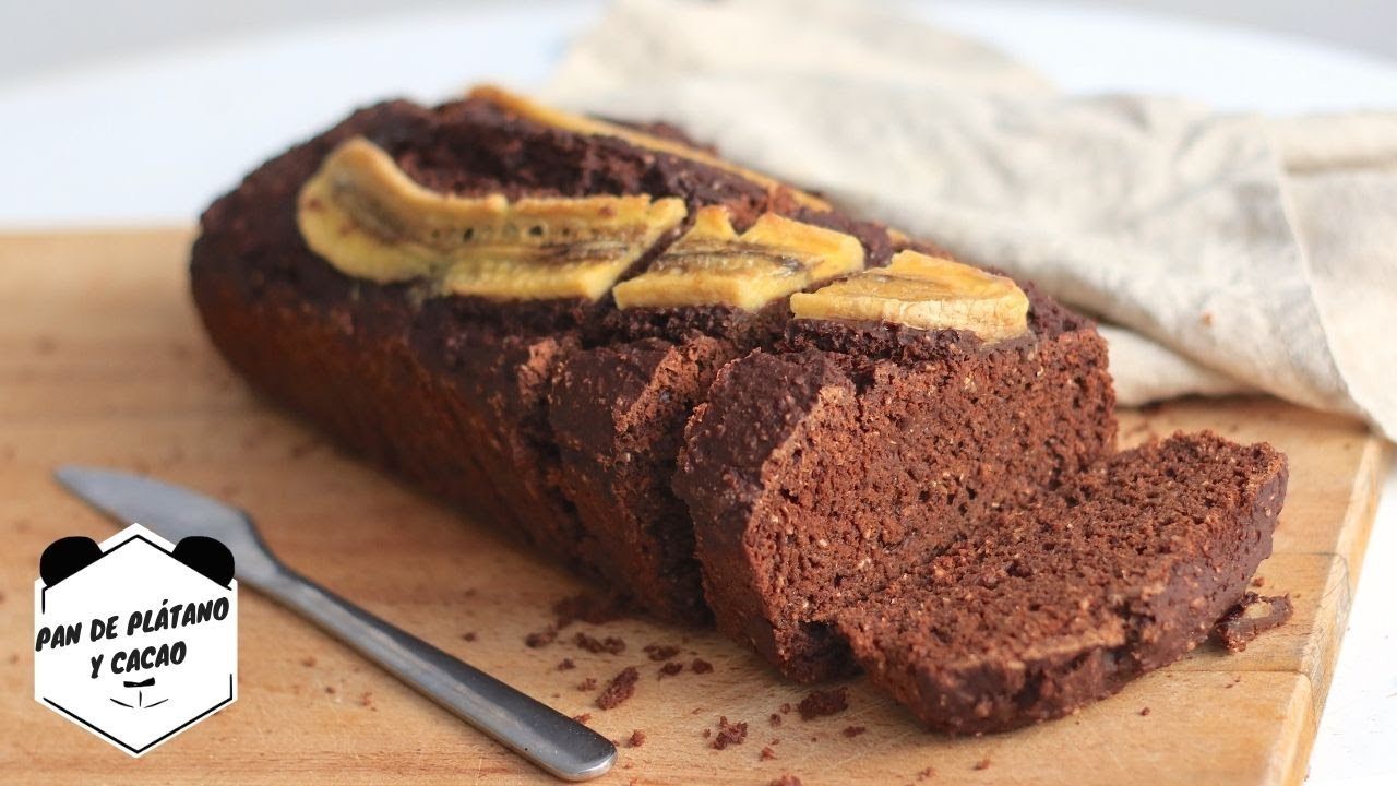 PAN de PLÁTANO y CACAO VEGANO  | Living Like A Panda