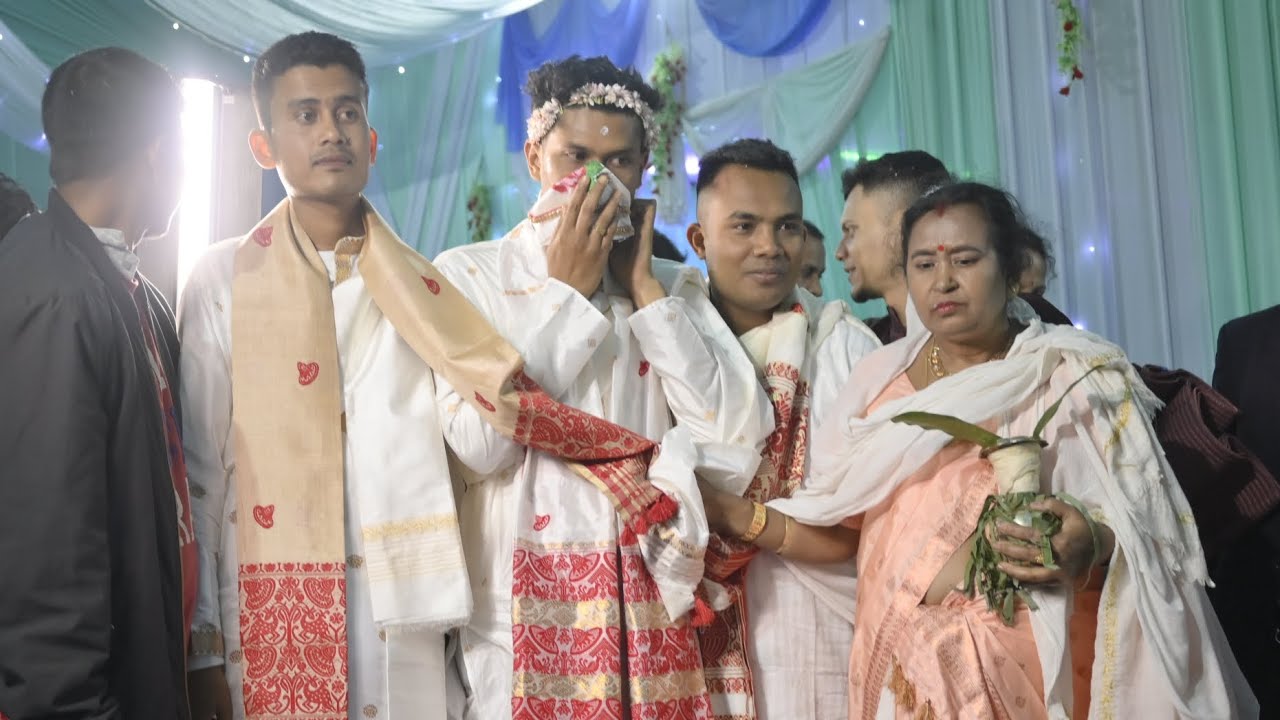দৰা অহাৰ সময়ত ♥️ #assamesewedding 