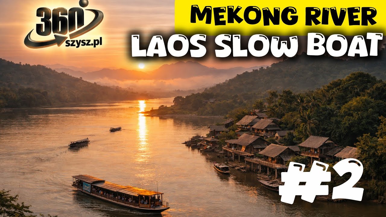No Internet, No Seats, No Rush… The Mekong Slow Boat Changed Us Forever 😮🌊 360° Virtual Tour