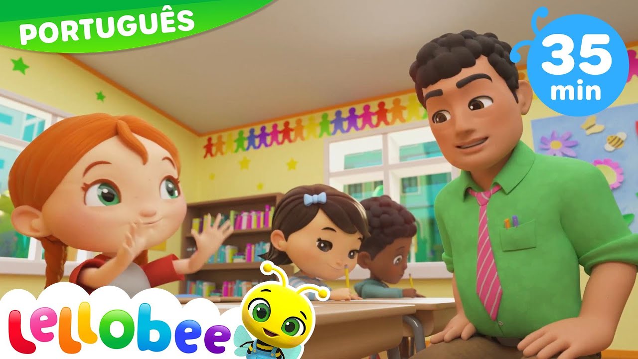 Desenho animado | de volta &agrave; escola| M&uacute;sica infantil | Desenho animado ! | Lellobee