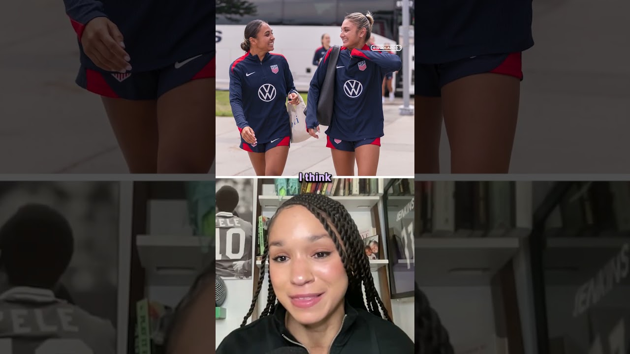 Gisele & Alyssa Thompson shine together, becoming the 3rd pair of sisters to play for the USWNT 🇺🇸