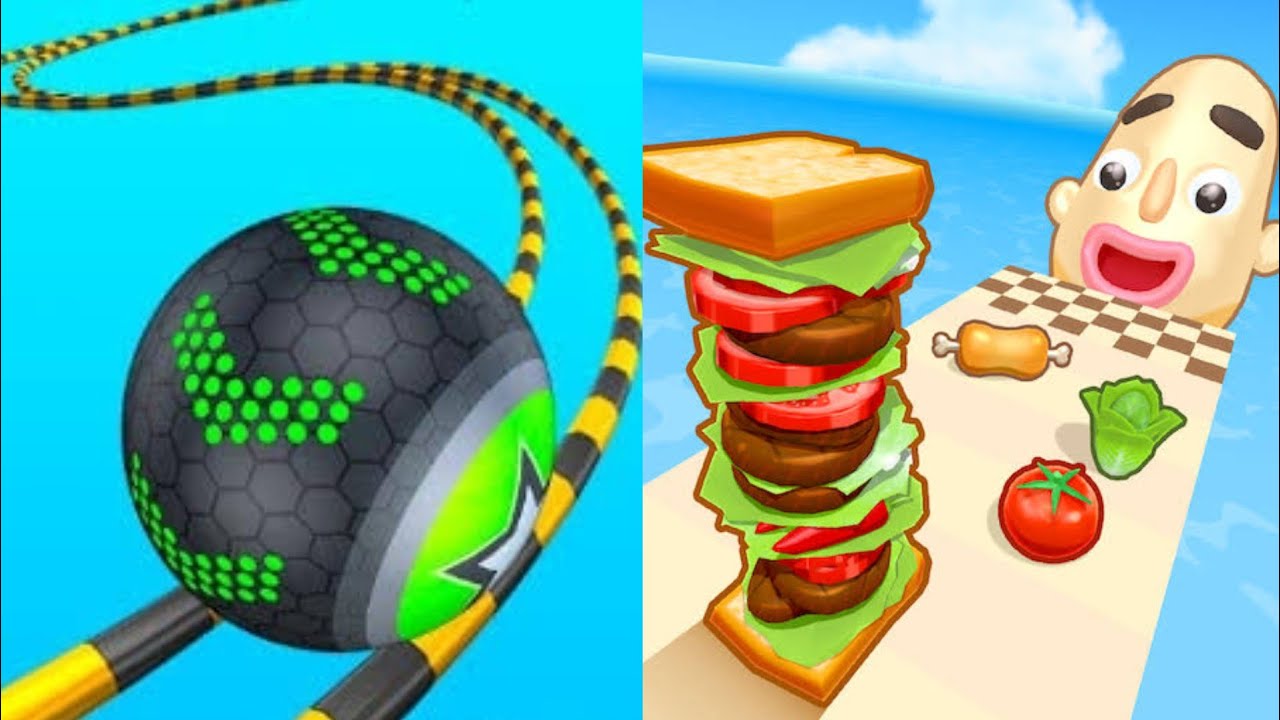 Going Balls vs Sandwich Runner - All Levels Gameplay New APK Update Gameplay 2026