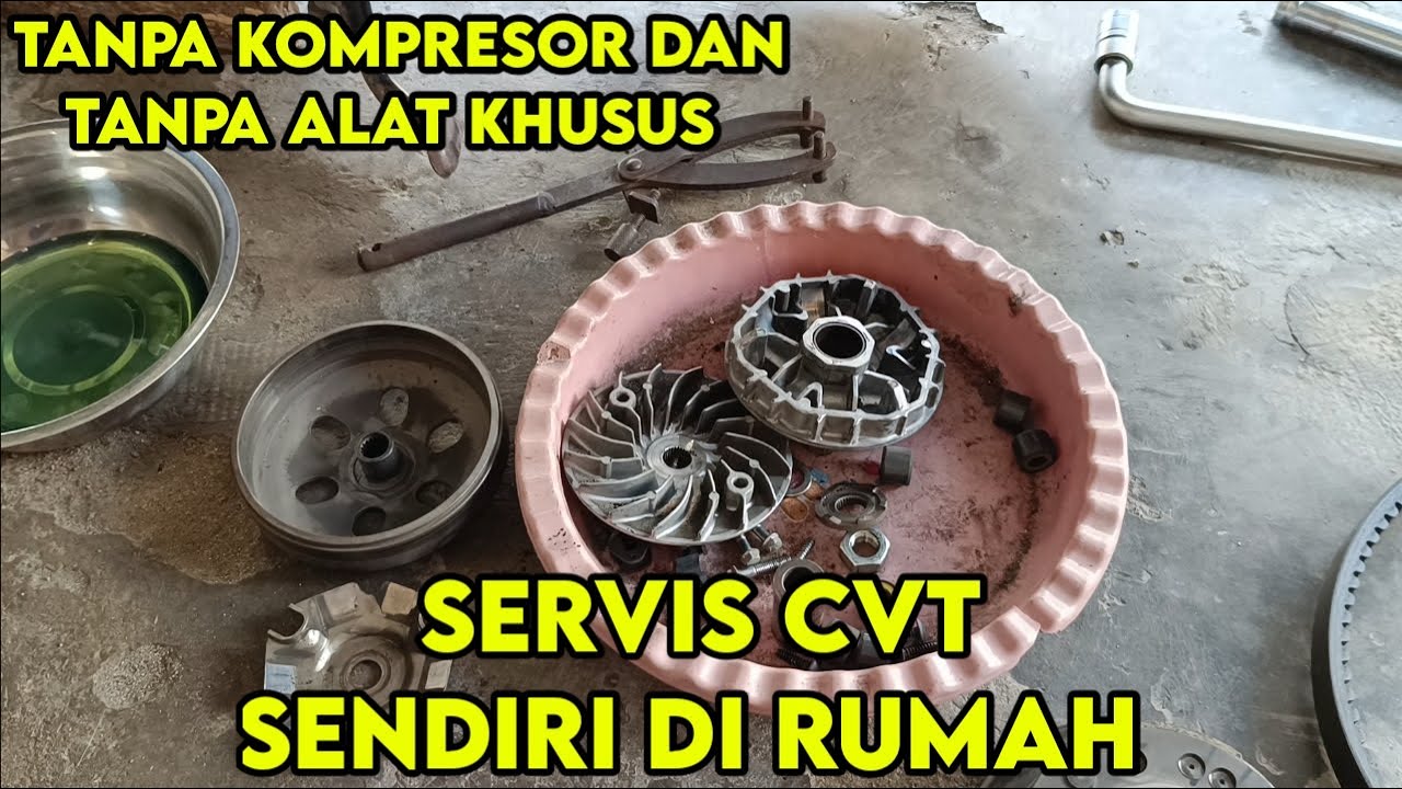 Tutorial servis CVT Vario 125 Vario 150 sendiri di rumah