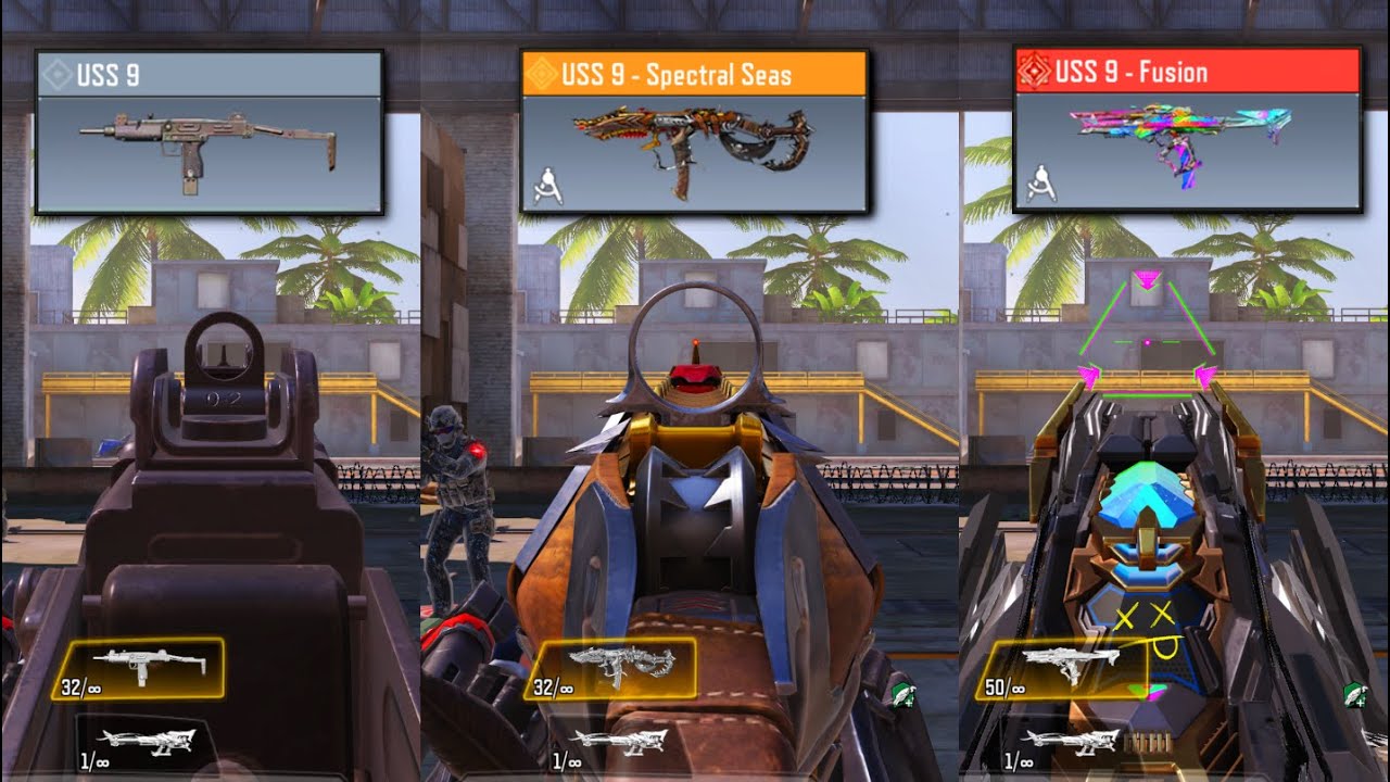USS 9 Mythic vs Legendary vs Base version in CODM