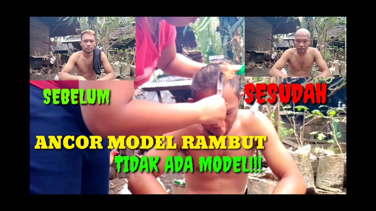 GUNTING RAMBUT ALA-ALA ISTRI (BIKIN BETAH DIRUMAH)🤣🤣🤣