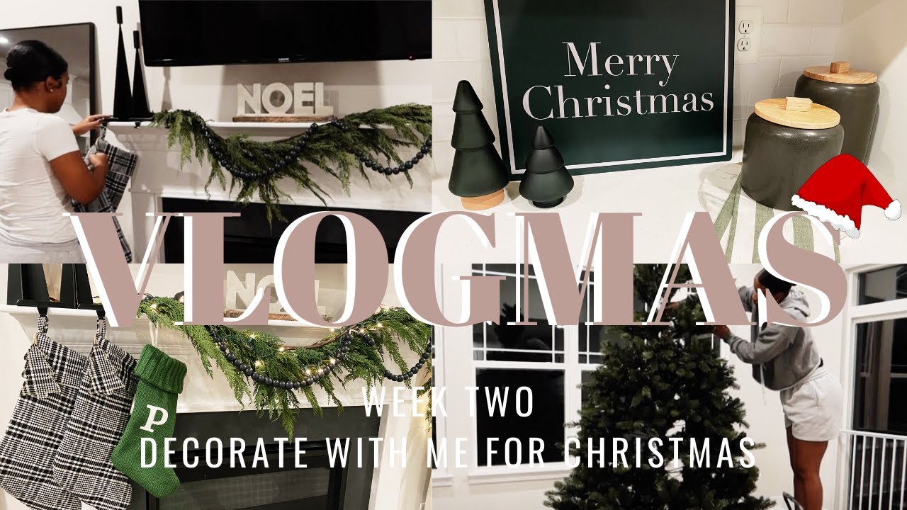 VLOGMAS: WEEK TWO - DECORATE WITH ME FOR CHRISTMAS | Diam Jackson